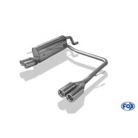 Silencieux arrière duplex inox 2x76mm type 13 pour FIAT GRANDE PUNTO TYPE 199