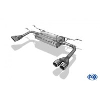 Silencieux arrière duplex inox 2x70mm type 16 pour FIAT 124 SPIDER