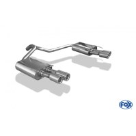 Silencieux arrière duplex inox 2x80mm type 13 pour FORD MONDEO MK4 (HAYON)
