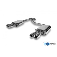 Silencieux arrière duplex inox 2x80mm type 13 pour FORD MONDEO MK4 (HAYON)