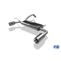 Silencieux arrière duplex inox 1x90mm type 13 pour FORD KA