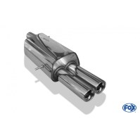 Silencieux arrière inox 2x80mm type 13 pour VOLKSWAGEN SHARAN TYPE 7M