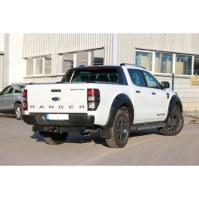 Silencieux arrière inox 1x76mm type 28 pour FORD RANGER MK5