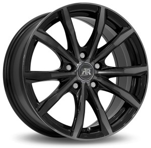 RACER<br>  FUSION [5,5 x 13] <br>NOIR BRILLANT FACE POLIE NOIRE ET25.0 -4x108-