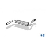 Silencieux arrière inox 1x76mm type 10 pour HONDA CRX II