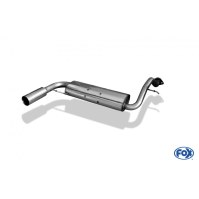 Silencieux arrière inox 1x90mm type 10 pour HONDA CRX II
