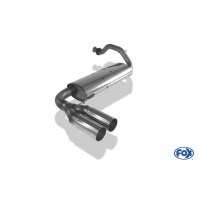 Silencieux arrière inox 2x90mm type 10 pour HONDA CRX II