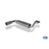 Silencieux arrière inox 1x114mm type 10 pour HONDA CRX II