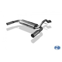 Silencieux arrière duplex inox 1x76mm type 10 pour HONDA CRX II