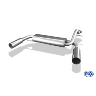 Silencieux arrière duplex inox 1x90mm type 10 pour HONDA CRX II