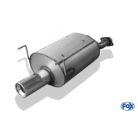 Silencieux arrière inox 1x90mm type 13 pour HONDA CRX III
