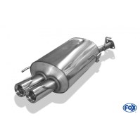 Silencieux arrière inox 2x76mm type 13 pour HONDA PRELUDE IV BB2/3