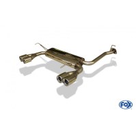 Silencieux arrière duplex inox 2x80mm type 13 pour HONDA PRELUDE IV BB2/3