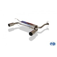 Silencieux arrière duplex inox 1x90mm type 10 pour HONDA PRELUDE V BB8/BB9