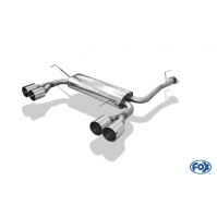 Silencieux arrière duplex inox 2x90mm type 10 pour HONDA PRELUDE V BB8/BB9