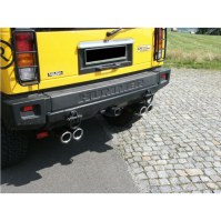 Catback duplex inox 2x100mm type 25 pour HUMMER H2