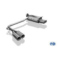 Silencieux arrière duplex inox 2x80mm type 13 pour HYUNDAI GETZ 3/5 PORTES