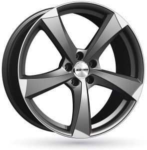 GMP<br>  ICAN [7,5 x 17] <br>GRIS MAT FACE POLIE ET28.0 -5x112-