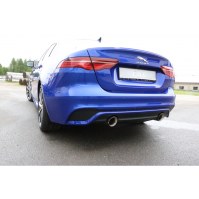 Silencieux arrière duplex inox 1x100mm type 25 pour JAGUAR XE