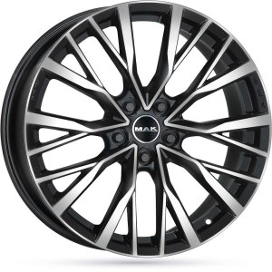 Jante alu MAK KENT Noir Face Polie [8.5x20] ET43.0 5x120