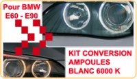 Kit de convertion blanc xenon pour Anneaux BMW E60 / E90