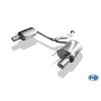 Silencieux arrière duplex inox 1x100mm type 17 pour LEXUS IS C 250
