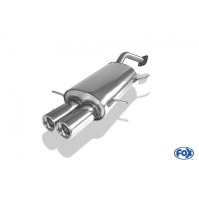 Silencieux arrière inox 2x80mm type 13 pour MAZDA MX3 TYPE EC (avec bride et tulipe)