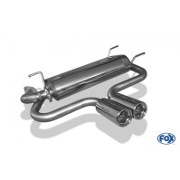 Silencieux arrière inox 2x80mm type 13 (sortie centrale) pour MAZDA MX5 TYPE NB