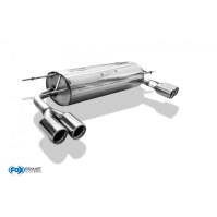 Silencieux arrière duplex inox 2x76mm type 13 pour MAZDA MX5 TYPE NC