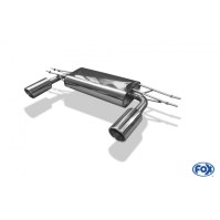Silencieux arrière duplex inox 1x100mm type 16 pour MAZDA CX3 TYPE DK (AWD)