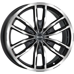 Jante alu MAK PEAK Noir Face Polie [7.5x17] ET30.0 6x114.3