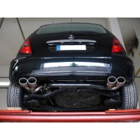 Silencieux arrière duplex inox 2x106x71mm type 32 pour MERCEDES CLASSE A TYPE W169