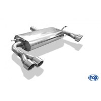 Silencieux arrière duplex inox 2x76mm type 16 (pour pare-chocs Brabus) pour MERCEDES CLASSE A 4-MATIC TYPE W176/245