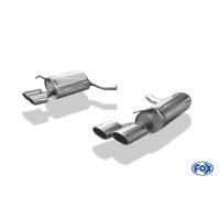 Silencieux arrière duplex inox 2x115x85mm type 32 pour MERCEDES CLASSE C TYPE W204/S204 POUR PACK AMG