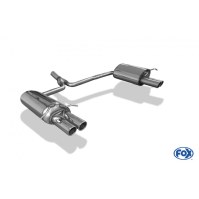 Silencieux arrière duplex inox 2x70mm type 16 pour MERCEDES CLASSE C TYPE W204/S204 SANS PACK AMG