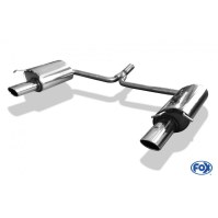 Silencieux arrière duplex inox 1x115x85mm type 32 pour MERCEDES CLASSE C TYPE W204/S204 SANS PACK AMG