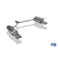 Silencieux arrière duplex inox 2x70mm type 16 pour MERCEDES CLASSE E COUPE TYPE C207