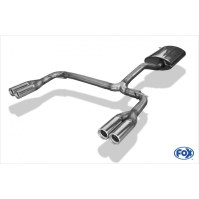 Silencieux arrière duplex inox 2x80mm type 13 pour MERCEDES ML TYPE W163