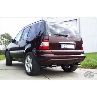 Silencieux arrière duplex inox 1x135x80mm type 53 pour MERCEDES ML 270 CDI TYPE W163