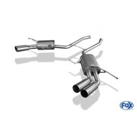 Silencieux arrière duplex inox 2x76mm type 10 pour MERCEDES ML TYPE W164