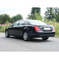 Silencieux arrière duplex inox 2x90mm type 12 pour MERCEDES CLASSE S W221 FACELIFT