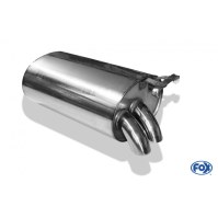 Silencieux arrière inox 2x55mm type 28 pour MERCEDES SL TYPE R129