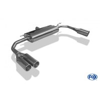 Silencieux arrière duplex inox 2x80mm type 12 pour MERCEDES CLA 4-MATIC TYPE C117/X117