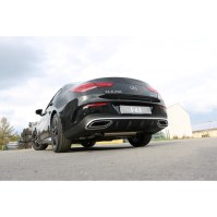Silencieux arrière duplex inox (sorties sous pare-chocs) pour MERCEDES CLA 250 4-MATIC TYPE 118