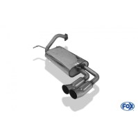 Silencieux arrière inox 2x76mm type 18 pour MITSUBISHI COLT TYPE CAO / CJO