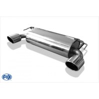 Silencieux arrière duplex inox 1x129x106mm type 32 pour MITSUBISHI LANCER EVOLUTION X