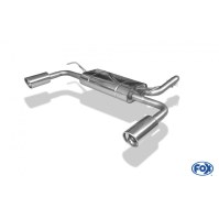 Silencieux arrière duplex inox 1x100mm type 17 pour MITSUBISHI LANCER TYPE CYO