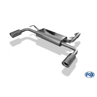 Silencieux arrière duplex inox 1x100mm type 17 pour MITSUBISHI LANCER TYPE CYO