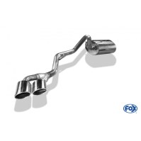 Silencieux arrière inox "Sidepipe" 2x115x85mm type 38 pour MITSUBISHI L200 TYPE K60T
