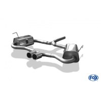 Silencieux arrière duplex sortie centrale inox 2x76mm type 12 pour MINI COOPER S R53
